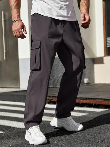 Leriya Fashion Men Mid Rise Cargo Joggers – Cotton Loose Fit Utility Pants with 6 Pockets | Durable - Authentic Leriya Clothing | UrbanThreads - Image 4