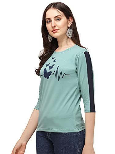 Leriya Fashion Women Printed Top with Half Sleeves for Office Wear, Casual Wear, Under 399 Top for W - Authentic Leriya Clothing | UrbanThreads - Image 4