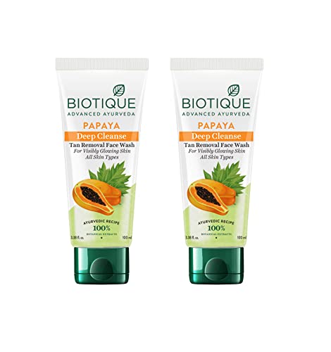 Biotique Papaya Deep Cleanse Face Wash Gentle Exfoliation - Image 2