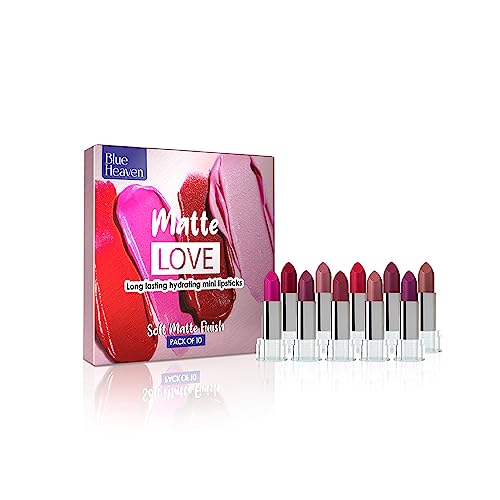 Blue Heaven Matte Love Mini Lipsticks Pack of 10 - Image 2