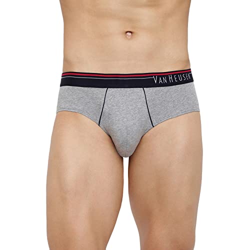 Van Heusen Men's Cotton Solid Anti Bacterial Brief Pack of 3 - Image 4