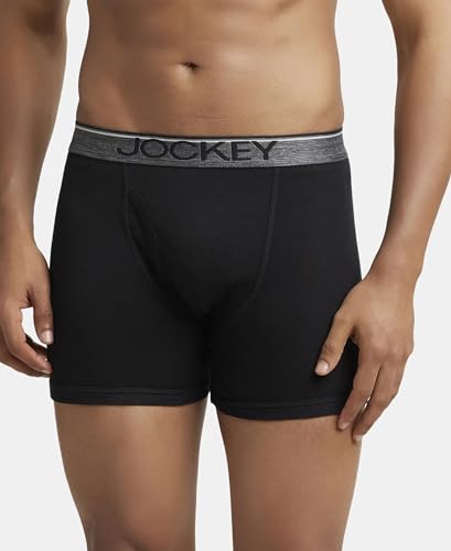 Jockey 8009 Men's Cotton Rib Boxer Briefs Pack of 2 - Image 4