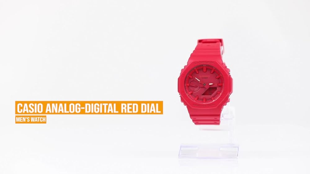 Casio G-Shock GA-2100-4ADR Analog-Digital Men Watch Red - Image 3