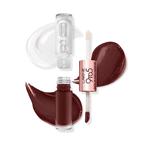 Lakmé 9to5 Cocoa Liquid Lip Matte Gloss - Image 5