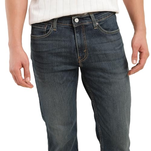 Levi's Men's 511 Slim Fit Mid Rise Navy Jeans - Image 5