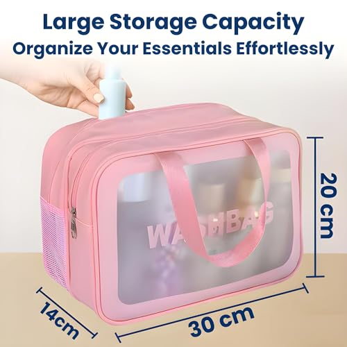 OCEANEVO Polyester Dual Compartment Makeup Organiser Pouch - Image 3