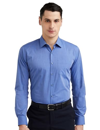 Van Heusen Solid Formal Shirt Men Full Sleeves Slim Fit - Image 2