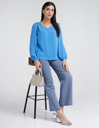 Allen Solly Women's 100% Polyester Regular Fit Shirt - Image 5