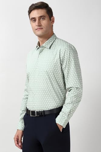 Peter England Men's Printed Formal Shirt 100% Cotton Full Sleeves - Image 3