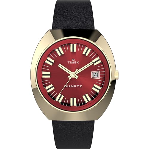 TIMEX Reissue Analog Watch Man Burgundy Dial Black Strap - Image 2
