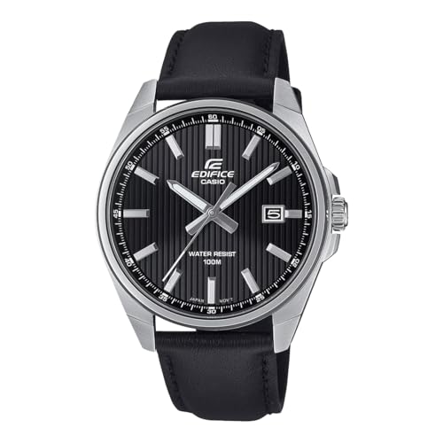 Casio Edifice Black Leather Watch - Image 2
