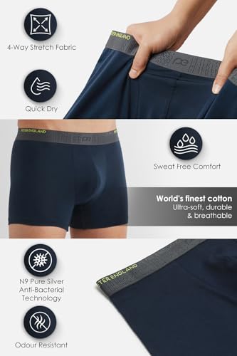 Peter England Men's Cotton Multiple Cut Trunks - Image 5