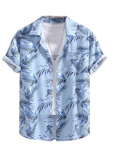 LERIYA FASHION Men's Rayon Shirt - Summer Button Down Shirts | Half Sleeve Printed |Formal |Casual S - Authentic LERIYA Clothing | UrbanThreads - Image 3