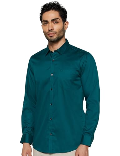 Peter England Men's Cotton Slim Fit Full Sleeve Casual Shirt - Image 2