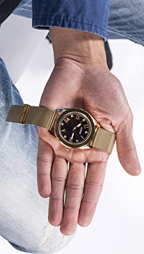 Guess Men's 44mm Noble Black Dial Stainless Steel Watch - Image 5