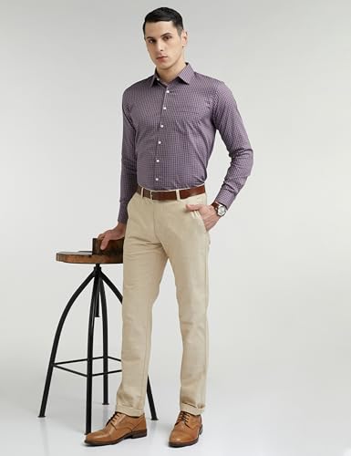 Van Heusen Men's Cotton Solid Slim Fit Shirt - Authentic Van Clothing | UrbanThreads - Image 5