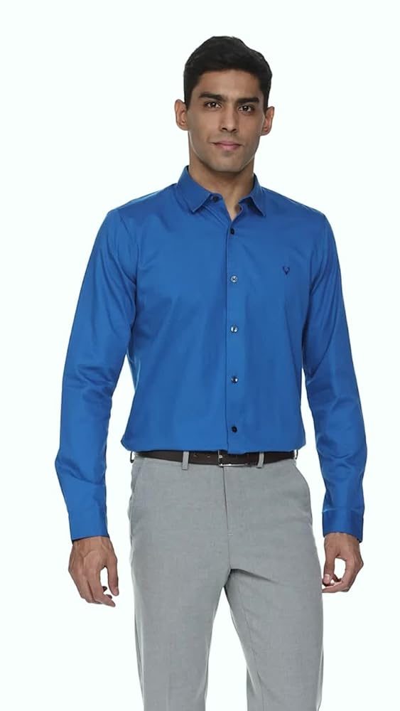 Allen Solly Men's 100% Cotton Regular Fit Shirt - Image 3