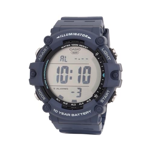 Casio Digital Blue Watch Rugged Style Long-Lasting Battery - Image 2