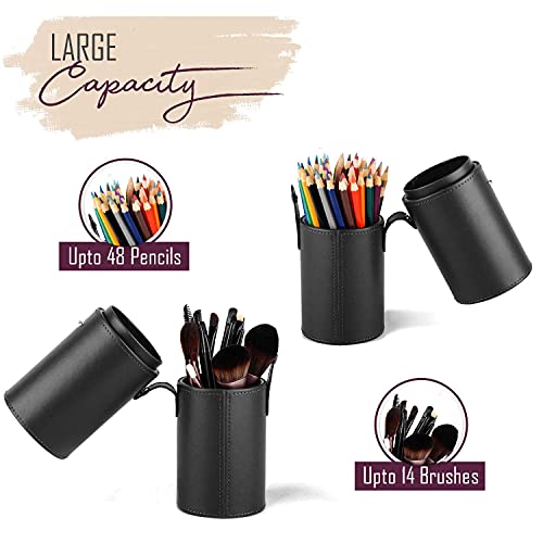 FINEMOE Large Makeup Brush Holder Organizer for Travel - Image 5