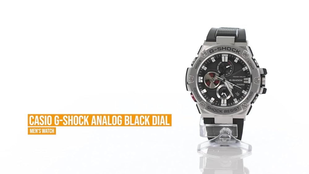 Casio G-Shock GST-B100 Black Metal Resin Bluetooth Solar Watch - Image 3