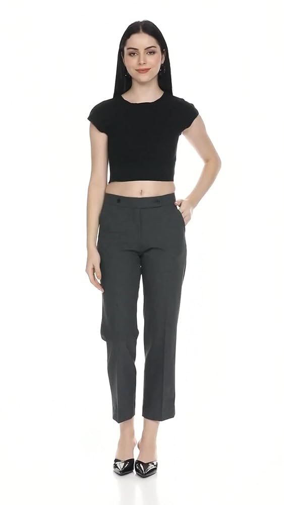 Allen Solly Women's Regular Fit Mid Rise Pants - Image 3