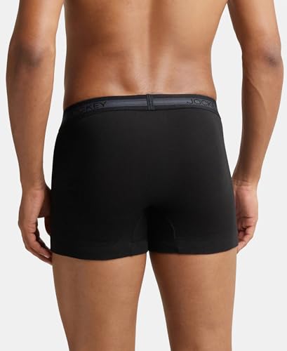 Jockey 1015 Men's Super Combed Cotton Rib Solid Trunk - Image 5