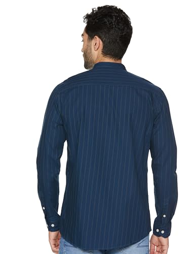 Allen Solly Men Cotton Regular Fit Mandarin Collar Shirt - Image 3