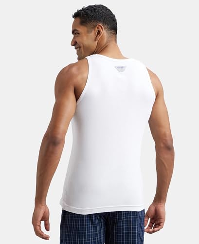 Jockey FP04 Men's Combed Cotton Rib Sleeveless Vest - Image 4