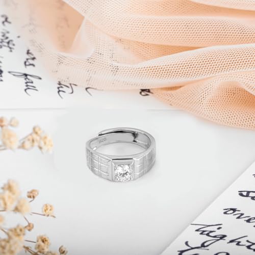 ZAVYA 925 Sterling Silver Statement Rhodium Plated Ring for Men | Gift for Men and Boys | With Certi - Authentic ZAVYA Accessories | UrbanThreads - Image 4