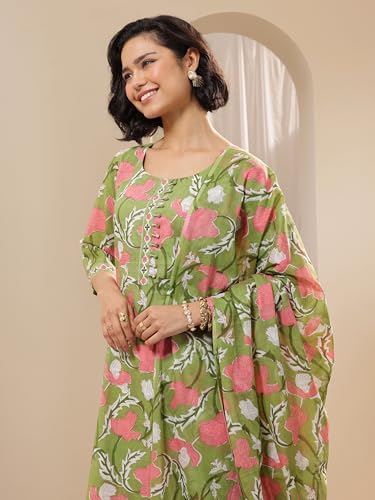 Libas Womens Printed Cotton Straight Kurta With Salwar and Dupatta - Authentic Libas Clothing | UrbanThreads - Image 5