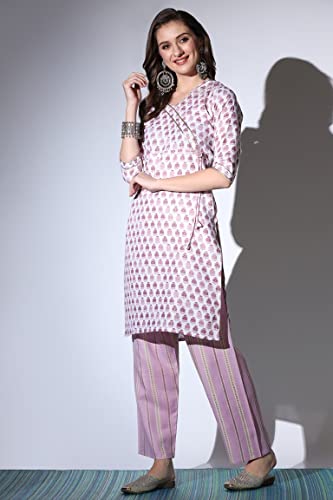 Leriya Fashion Kurti for Women | Cotton Blend Floral Foil Printed Ethnic Indian Kurtis for Women | A - Authentic Leriya Clothing | UrbanThreads - Image 5