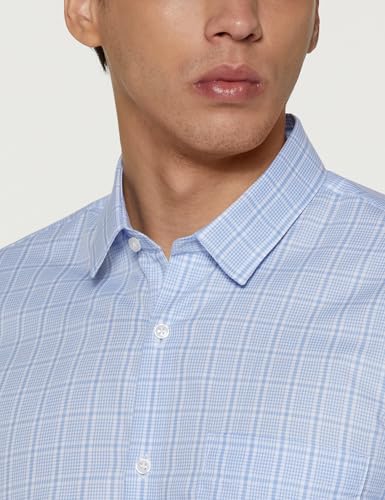 Peter England Men's Slim Fit Self-Checkered Formal Shirt - Image 4