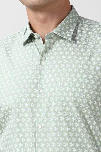 Peter England Men's Printed Formal Shirt 100% Cotton Full Sleeves - Image 5