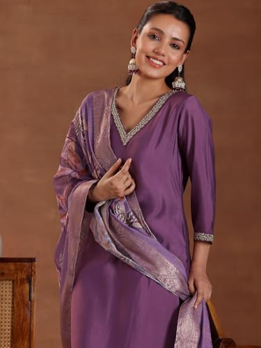 Libas Silk Blend Kurta Set - Elegant Ethnic Wear | UrbanThreads.in - Image 3