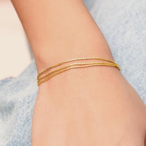 ZAVYA 925 Sterling Silver Gold Plated Chain Bracelet - Image 4