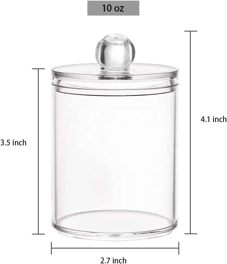 Zeinwap Cotton Swab Storage Dispenser Clear Holder - Image 4
