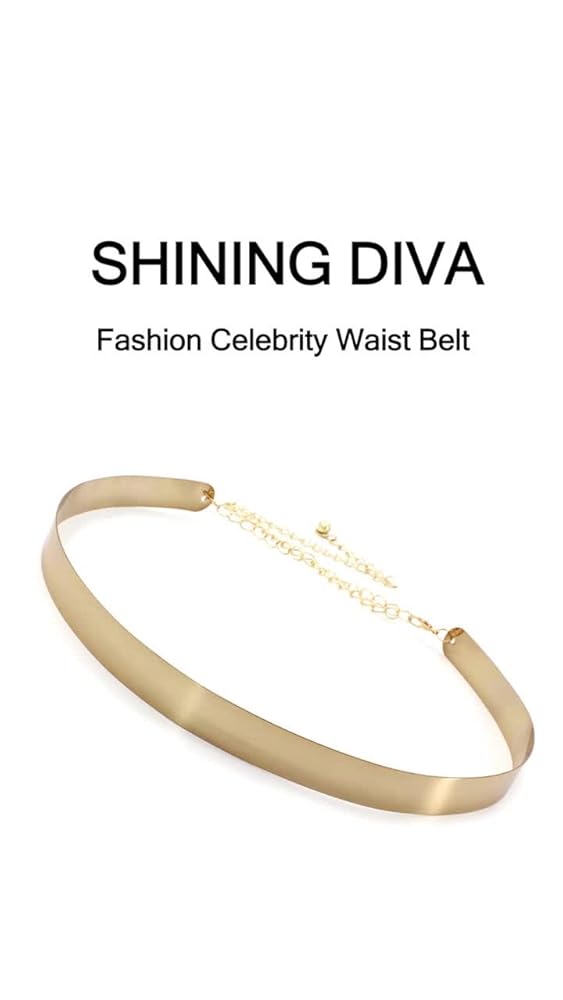 Shining Diva Adjustable Metal Kamarband Waist Belt - Image 3
