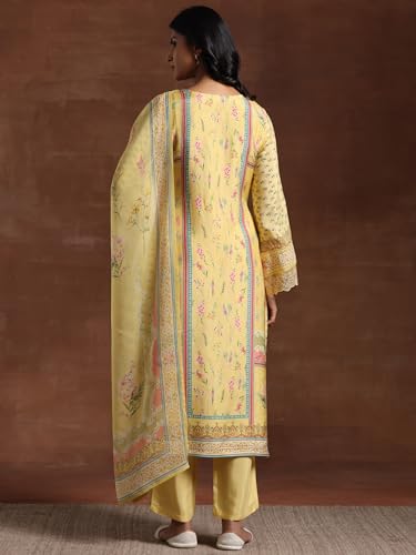 Elegant Silk Blend Kurta Set | Libas - UrbanThreads.in - Image 5