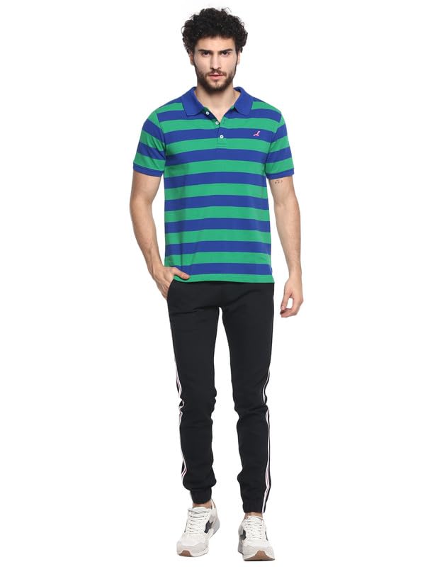 AMERICAN CREW CottonPoly Striped Polo T-Shirt Men - Image 5