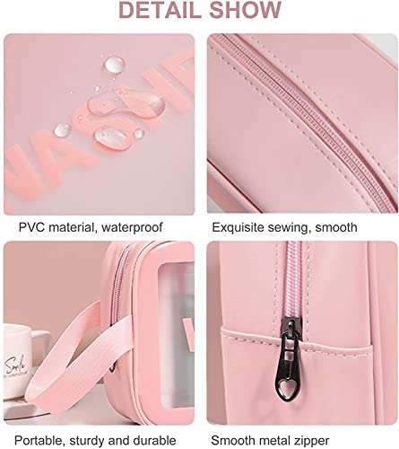 FLYNGO PVC Clear Makeup Pouch Set for Women Travel - Image 5