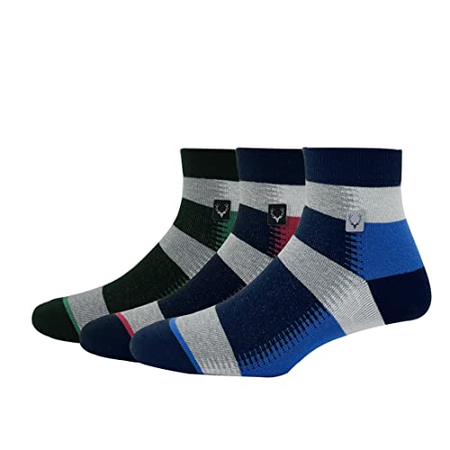 Allen Solly Men's Cotton Quarter Length Socks Pack of 3 - Image 2