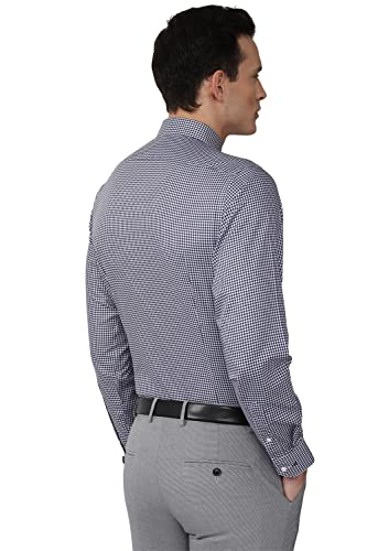 Van Heusen Men Checkered Formal Shirt Full Sleeves Slim Fit - Image 5