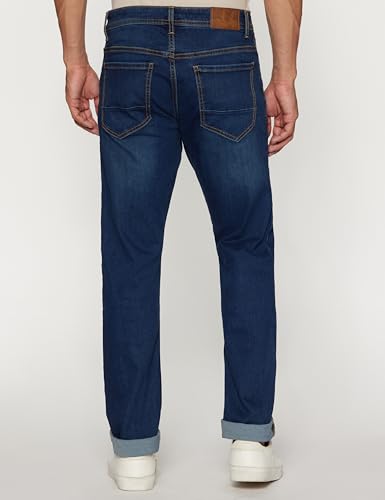 Peter England Men's Tapered Fit Mid Rise Stretchable Twill Jeans - Image 4
