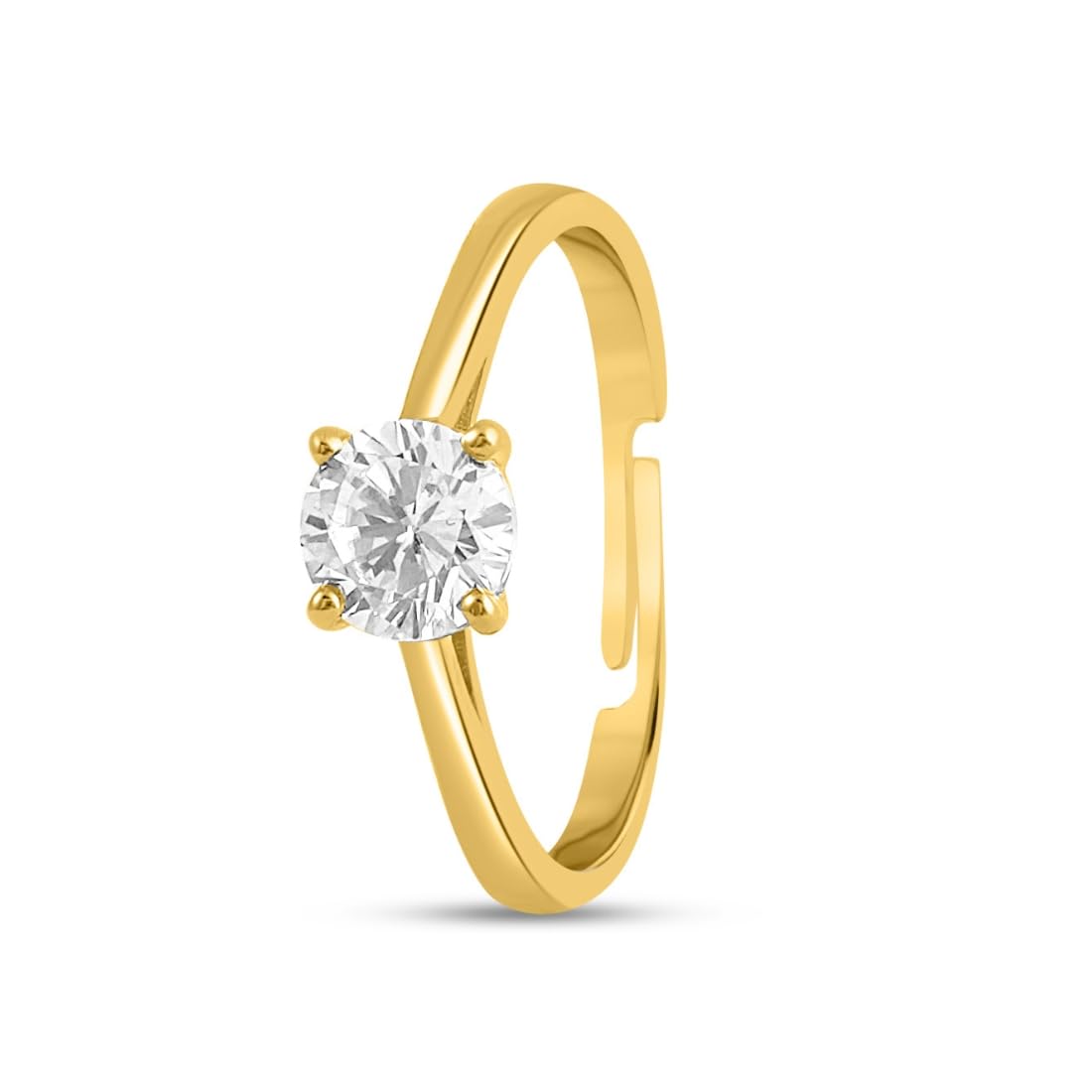 ZAVYA 925 Sterling Silver Gold Plated Ring | Gifts For Women And Girls | With Certificate of Authent - Authentic ZAVYA Accessories | UrbanThreads