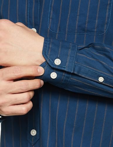 Allen Solly Men Cotton Regular Fit Mandarin Collar Shirt - Image 5