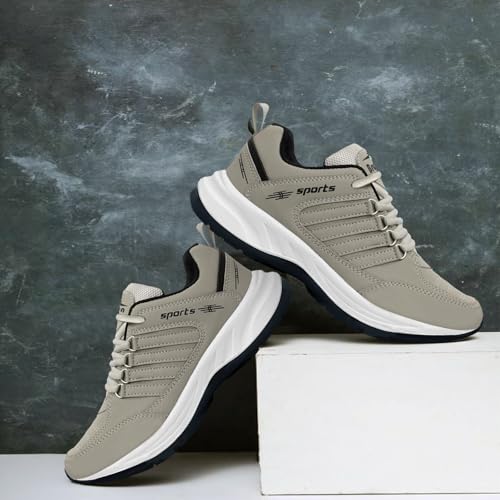 BRUTON EVA Lite Sport Shoes Running Shoes for Men- Grey - Authentic BRUTON Footwear | UrbanThreads - Image 4
