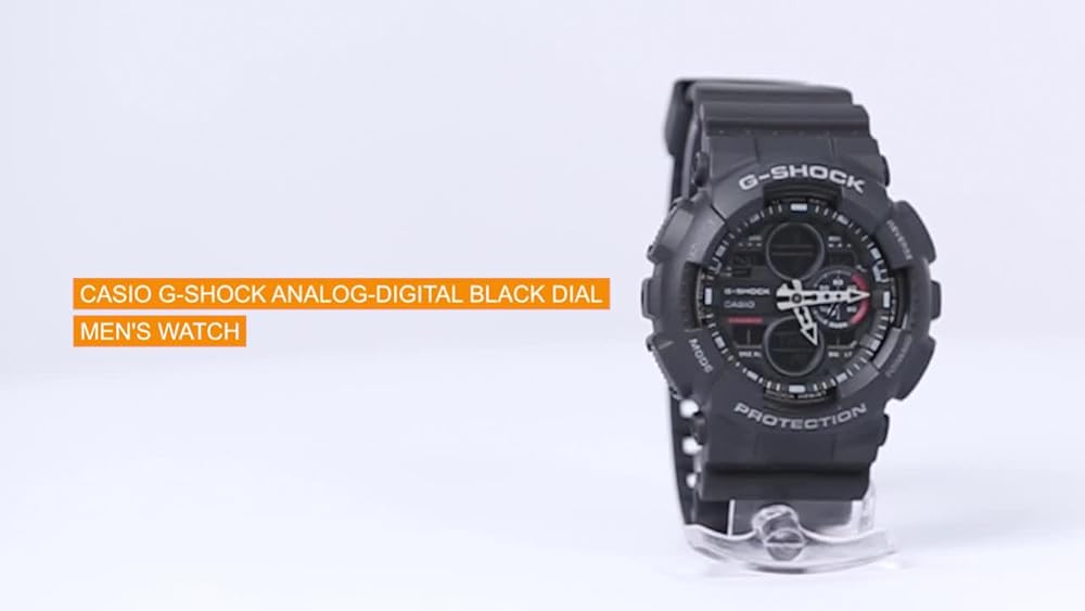 G-Shock Casio GA-140-1A1DR Analog-Digital Black Dial Men Watch - Image 3