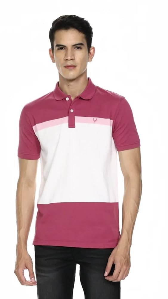 Allen Solly Men's Cotton Regular Fit Polo T-Shirt - Image 3