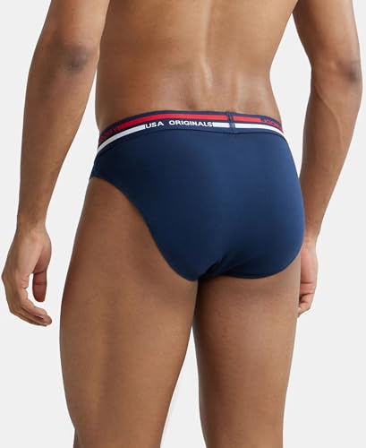 Jockey Men's Super Combed Cotton Solid Brief Ultrasoft Waistband - Image 4