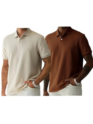 Trillion Jaqquard Men's Polo T Shirt for Men (Polyester Blend | Regular Fit) (Pack of 2) - Authentic Trillion Clothing | UrbanThreads - Image 2